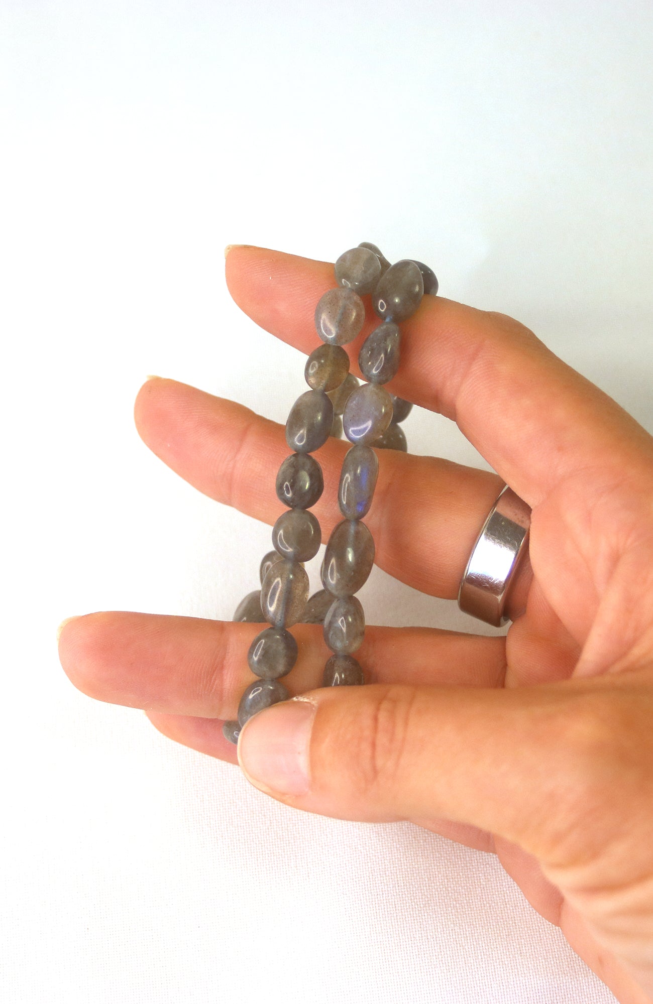 Labradorite 8mm Nugget Bracelet 449